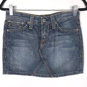 NWT KASIL The Denim Garden Women’s‎ HAMPTON MINI SKIRT USA MADE LIVIN IT Size XS